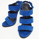 ジュゼッペザノッティ スエード スリングバック サンダル ブルー レディース 35(22cm位) 青 GIUSEPPE ZANOTTI【中古】