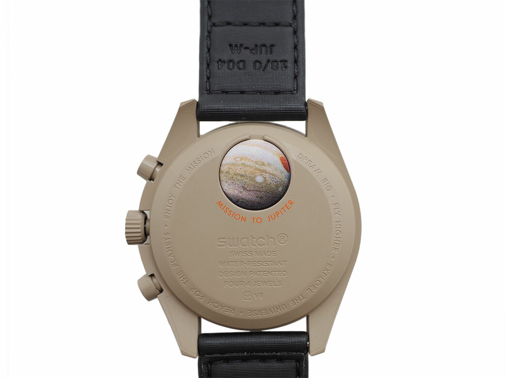 オメガ スウォッチ ムーンスウォッチ ミッション トゥ ジュピター ベージュ 腕時計 SO33C100 クォーツ メンズ OMEGAxSWATCH【未使用品】【中古】