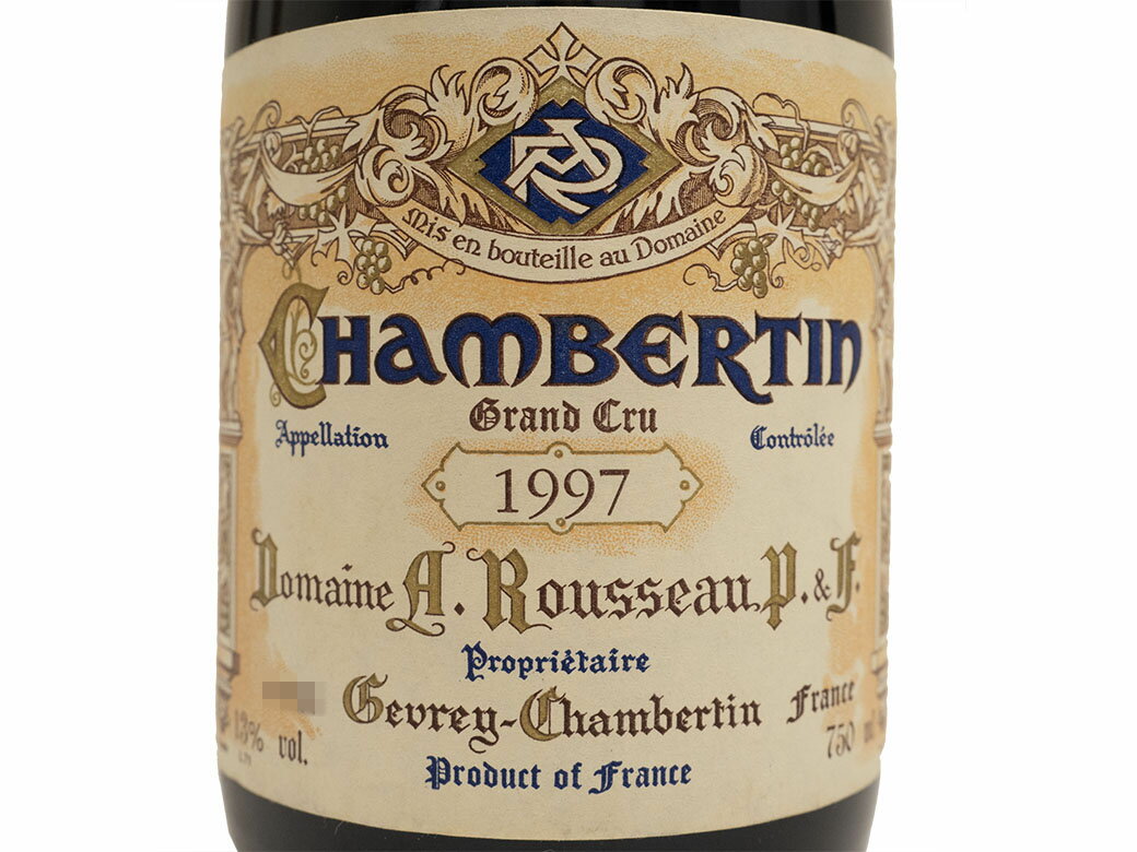 シャンベルタン グランクリュ 1997年 赤 ワイン 750ml 箱なし アルマン ルソー Chambertin Grand Cru【未開栓】【二次流通品】