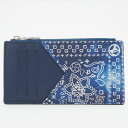 ルイヴィトン コインカードホルダー カードケース ブルー M81432 メンズ モノグラム・バンダナ・キャンバス LOUIS VUITTON 【中古】