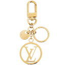 ルイヴィトン ポルトクレ・LVサークル キーホルダー M68000 金属 ゴールド レディース バッグチャーム LOUIS VUITTON【未使用品】【中古】