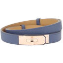 エルメス ベルト ケリー 18 FREE H069853 ヴォー・エプソン ネイビー|ピンクゴールド金具 レディース HERMES【未使用品】【中古】