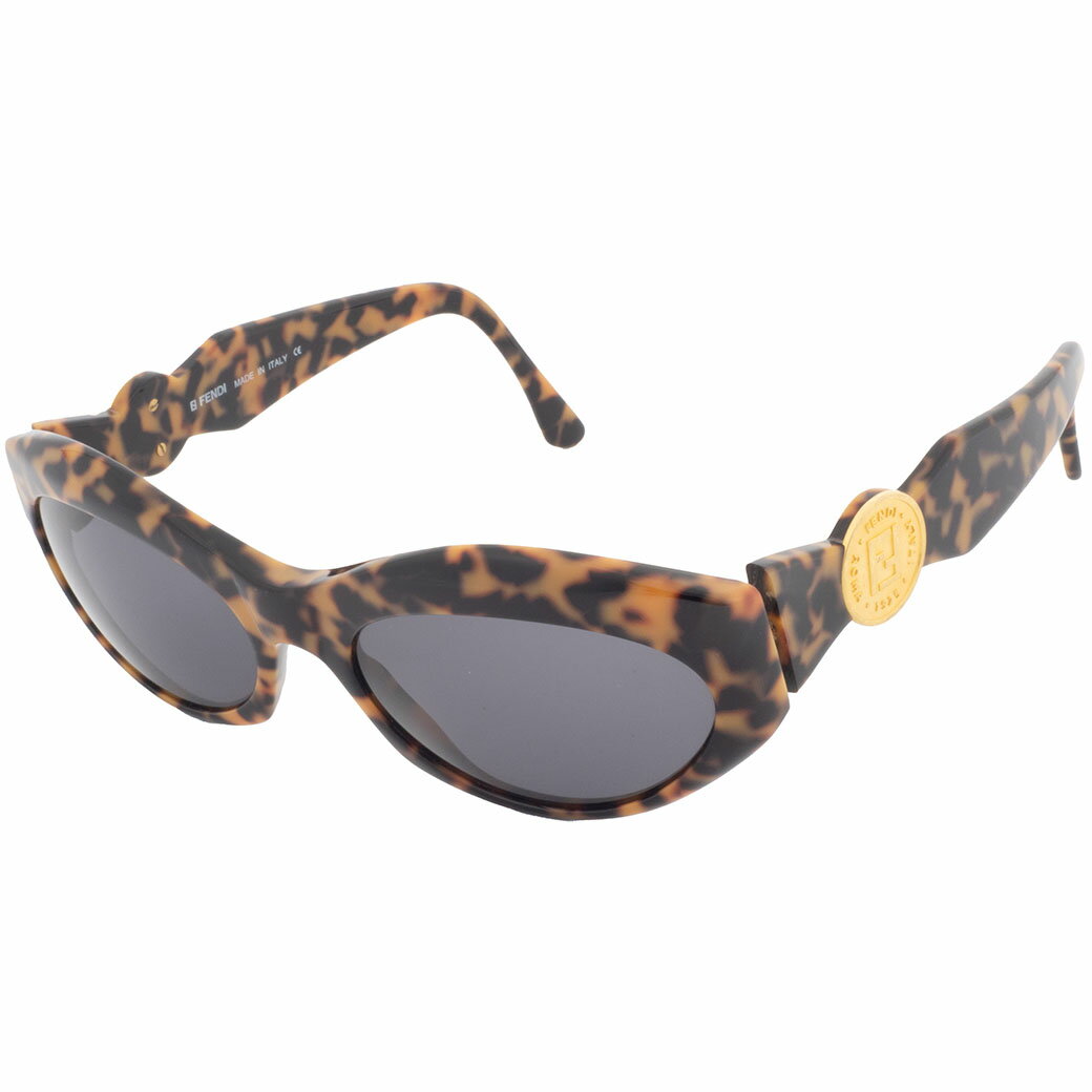 フェンディ フェンディ FENDI サングラス 眼鏡 FS 229 プラスチック ブラウン グレー レディース レオパード