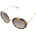 プラダ サングラス 眼鏡 SPR 16Q プラスチック ブラック ブラウン レディース べっ甲柄 PRADA【中古】(4)