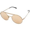 シャネル ミラーサングラス 眼鏡 4232 メタル|プラスチック ゴールド レディース ココマーク ラウンド CHANEL【中古】