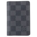 ルイヴィトン カードケース オーガナイザー・ドゥ ポッシュ N63143 ダミエ・グラフィット メンズ LOUIS VUITTON 【未使用品】【中古】