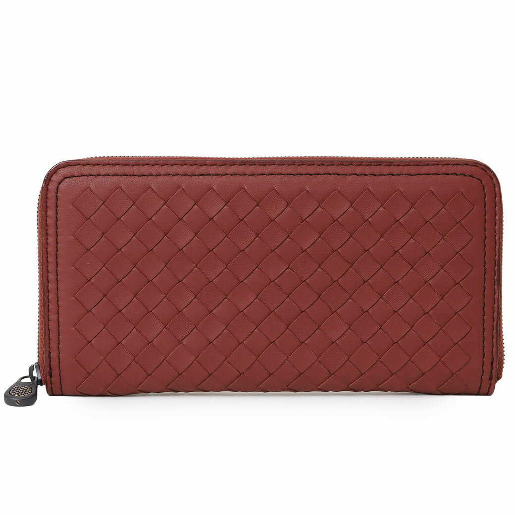 乐天商城 - ボッテガヴェネタ BOTTEGA VENETA ラウンドファスナー 長財布 イントレチャート ジップアラウンド ウォレット レッド 547244 母の日 ギフト プレゼント