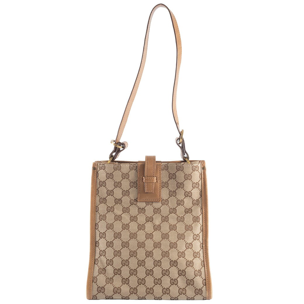乐天商城 - グッチ GUCCI ショルダーバッグ 斜め掛け GGキャンバス ワンショルダー バッグ ベージュ ブラウン 小さめ 110292