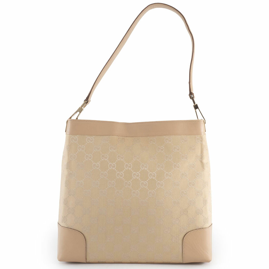 樂天商城 - グッチ GUCCI ショルダーバッグ 中古 GG キャンバス ワンショルダー ベージュ セミ ハンド 33900