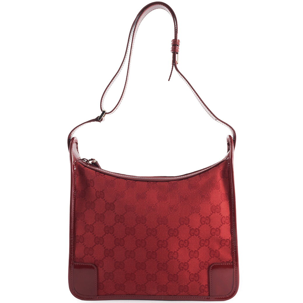 乐天商城 - グッチ GUCCI ショルダーバッグ 斜め掛け バッグ 中古 GGキャンバス キャンバス レザー レッド 小さめ
