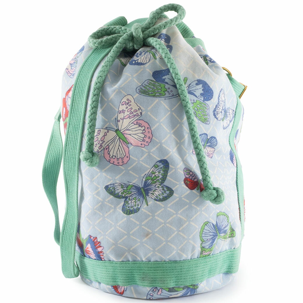 エルメス HERMES バッグ 中古 ショルダーバッグ 巾着 キャンバス マルチカラー