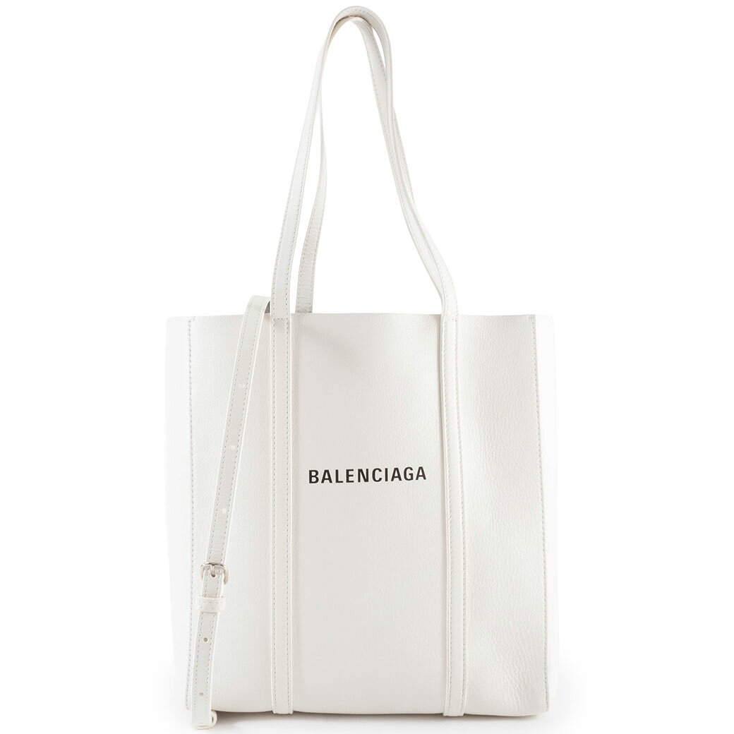 乐天商城 - バレンシアガ エブリデイ トートバッグ 551810 レザー ホワイト レディース XS 2WAY BALENCIAGA【中古】