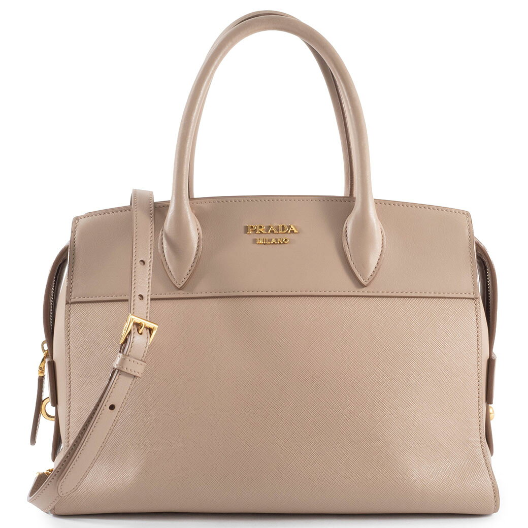 樂天商城 - プラダ PRADA バッグ 中古 ショルダーバッグ エスプラナード ハンドバッグ 1BA046 レザー ベージュ レディース 2WAY