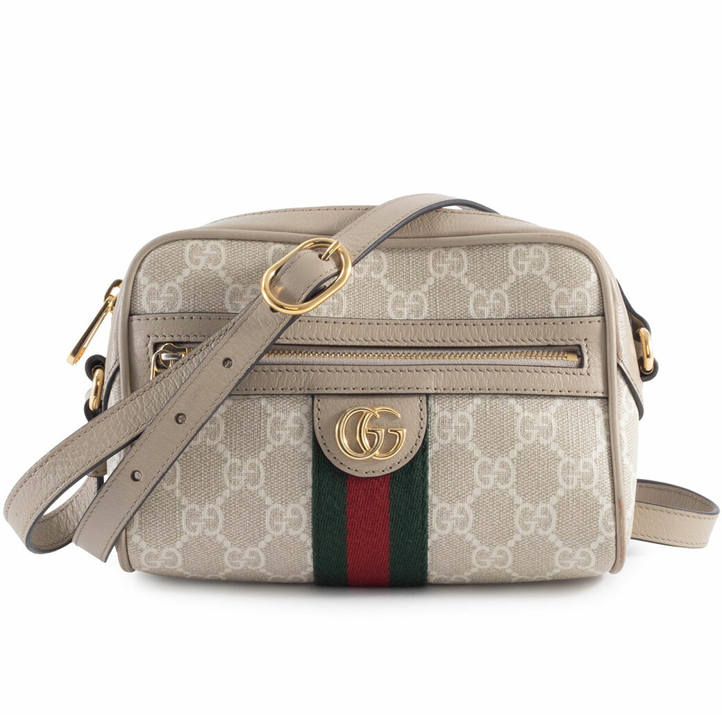 樂天商城 - グッチ GUCCI バッグ 中古 ミニ ショルダーバッグ 斜め掛け オフィディア 816359 GGスプリーム レザー ベージュ