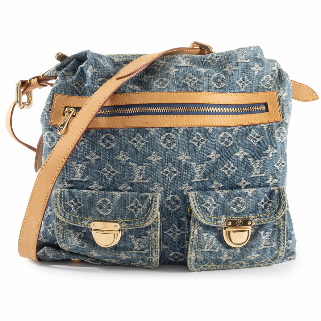 樂天商城 - ルイヴィトン LOUIS VUITTON バッグ 中古 ショルダーバッグ バギーGM M95048 モノグラム デニム キャンバス 大きめ