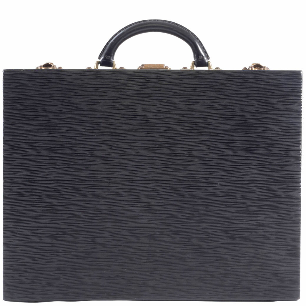 ルイヴィトン ディプロマット ビジネスバッグ エピ・レザー ブラック メンズ アタッシュケース LOUIS VUITTON【中古】