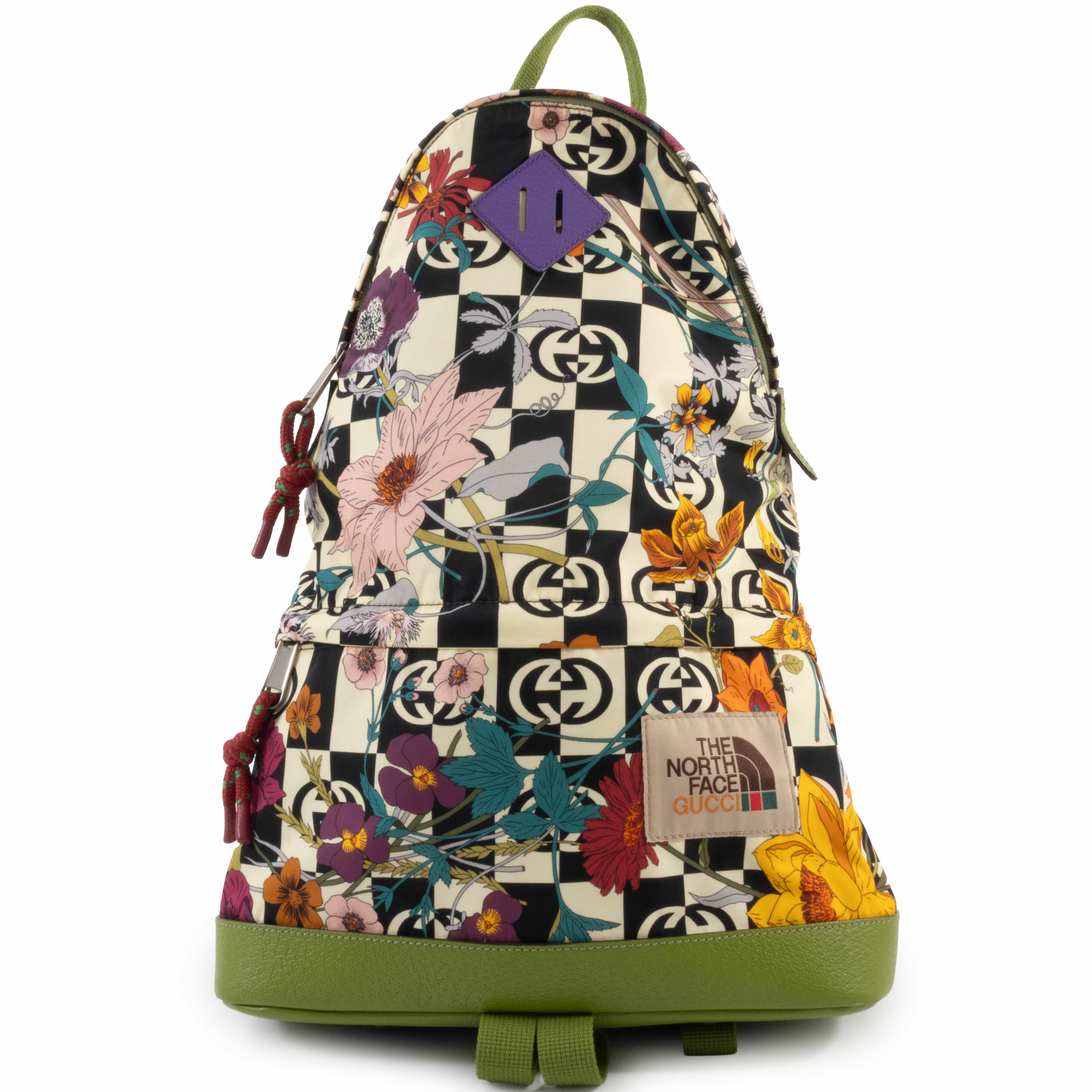 グッチ GUCCI×THE NORTH FACE バッグ 中古 バックパック リュックサック 650288 マルチカラー フローラル