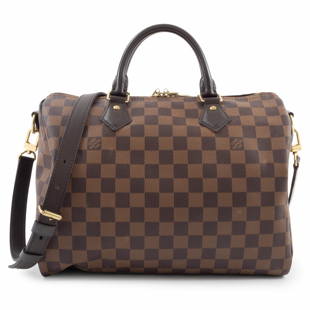 樂天商城 - ルイヴィトン LOUIS VUITTON スピーディ バンドリエール30 ハンドバッグ N41367 ダミエ エベヌ キャンバス レディース N40590【中古】