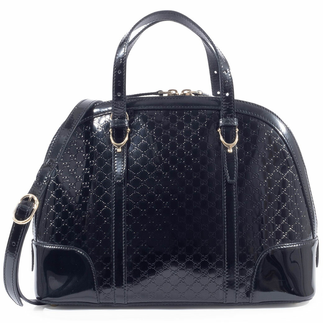 gucci///////////////\\\\\\\\\\\\\\\\\\\\\\\\\\\\\\\\\\\\\\\\\\\\\\\\\\\\\\\\\\\\\\\' - グッチ GUCCI バッグ 中古 マイクログッチシマ グッチニース ハンドバッグ 309617 パテントレザー ブラック 小さめ 2WAY