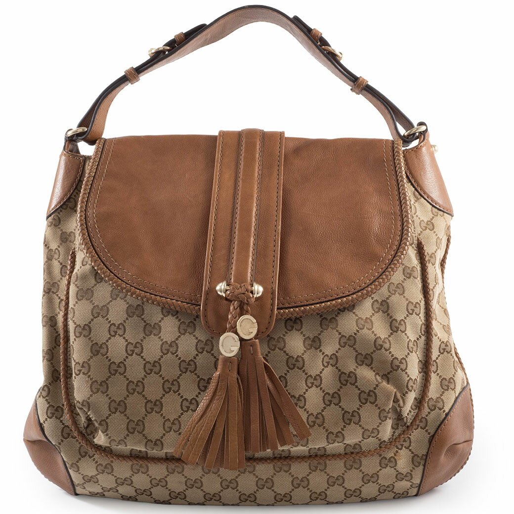樂天商城 - グッチ GUCCI バッグ 中古 マラケシュ ワン ショルダーバッグ 257021 GGキャンバス レザー ベージュ ブラウン A4 収納