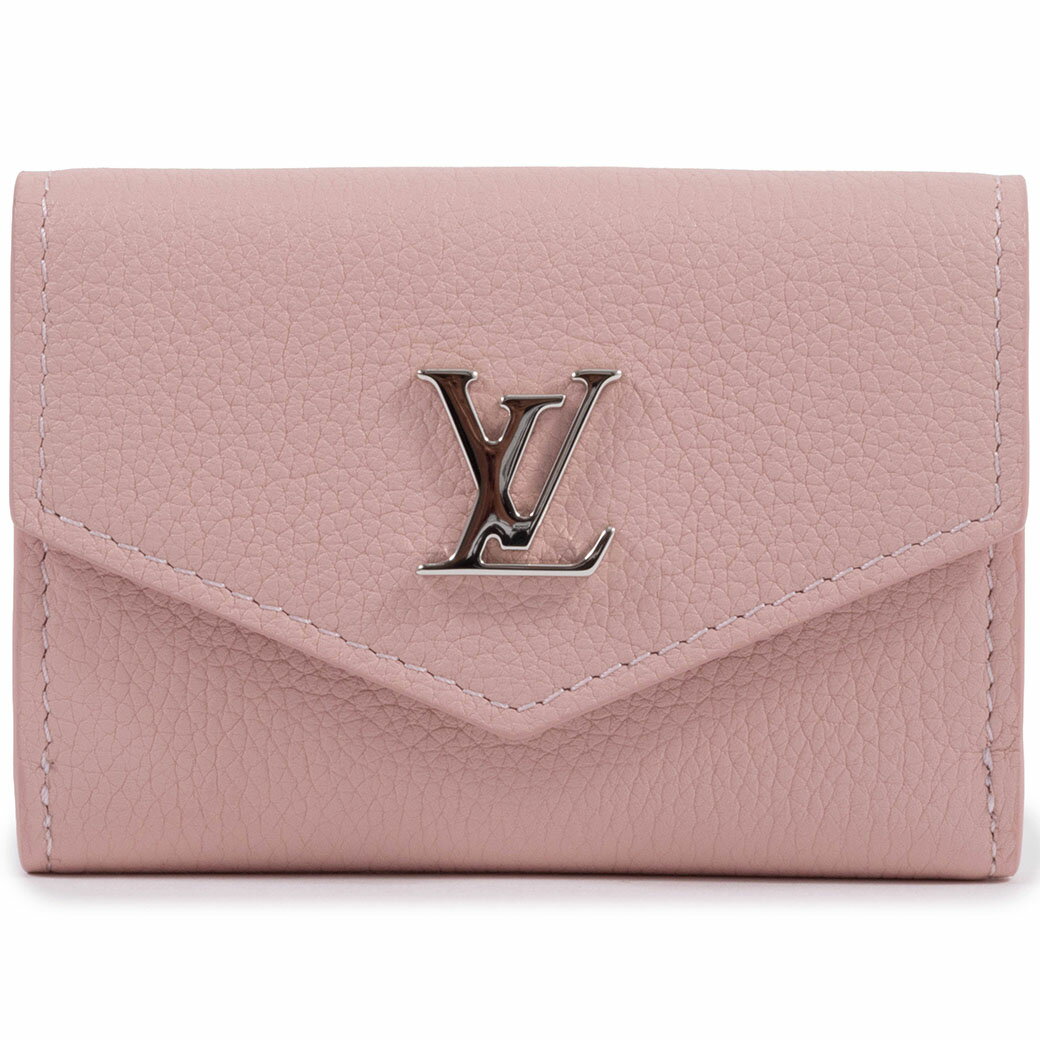 乐天商城 - ルイヴィトン LOUIS VUITTON 財布 三つ折り レディース ポルトフォイユ ロックミニ M67859 レザー ローズバレリーヌ【中古】