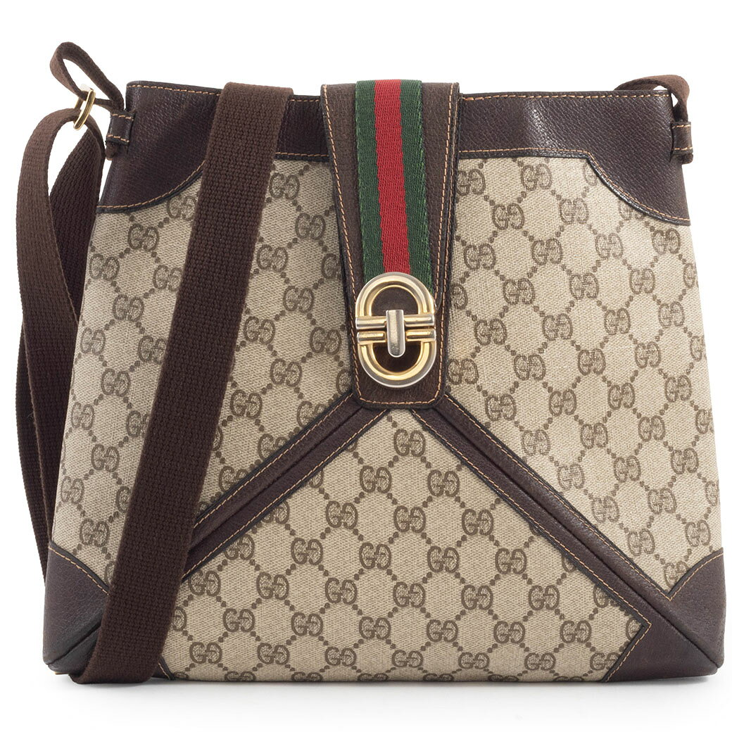 gucci///////////////\\\\\\\\\\\\\\\\\\\\\\\\\\\\\\\\\\\\\\\\\\\\\\\\\\\\\\\\\\\\\\\' - グッチ GUCCI バッグ 中古 ショルダーバッグ オールドグッチ シェリー GGスプリーム レザー ベージュ ブラウン