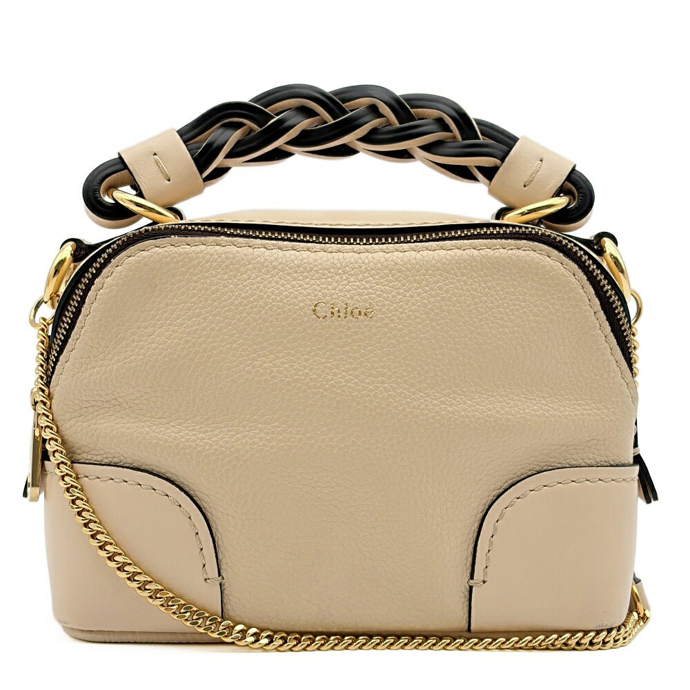 クロエ Chloe バッグ 中古 ダリア 2way ショルダーバッグ スイートベージュ チェーンショルダー ミニバッグ CHC20WS362C62