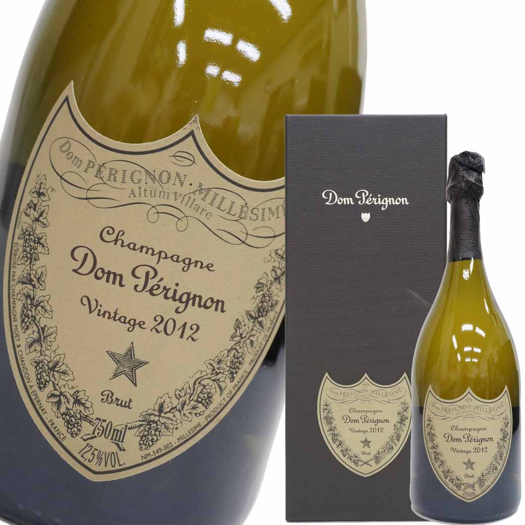 ドンペリニヨン 白 2012年 750ml シャンパン ドンペリ白 箱付き ドンペリニョン DOMPERIGNON【未開栓】【中古】【二次流通品】