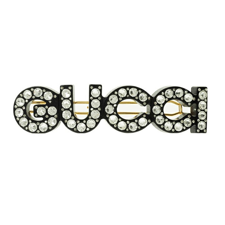 GUCCI ブラック ヘアクリップ ストーン 楽天市場】GUCCI グッチ Cyrstal GUCCI Hair Clip クリスタル シングル