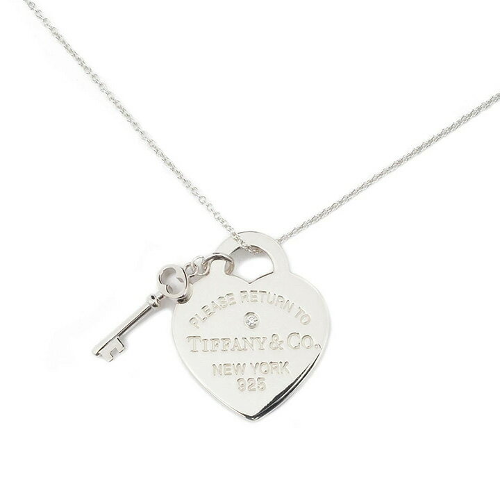 ティファニー TIFFANY&Co. ネックレス シルバー 中古 ペンダント リターン トゥ ティファニー ハートタグ＆キー 69683940