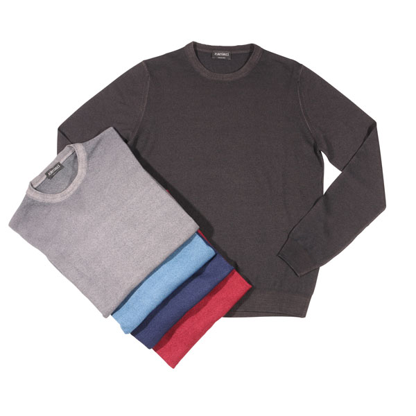 新品正規品 4.5万円 【ZANIERI / ザニエリ 極上コットン Ｖネックニット】S/48 グレー 伊勢丹取扱 CRUCIANIやZANONEと並ぶ高級ニットメゾン zanieriの通販