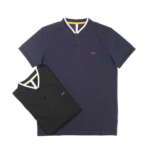 【Fashion THE SALE連動セール】 SUN68 サンシックスティーエイト 半袖ポロシャツ T31116 メンズ 春夏 コットン トップス 並行輸入品 ラッピング無料 送料無料 27638bk uts2420