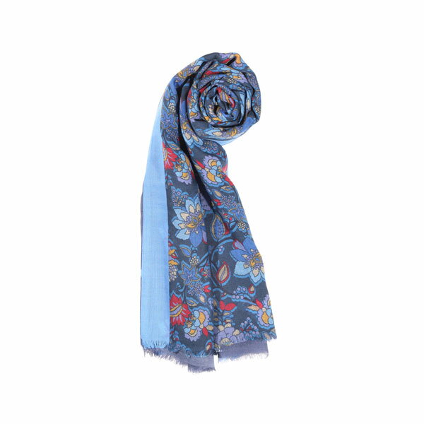 ROSI COLLECTION ロージコレクション ストール Tarvisio メンズ 秋冬 花柄 モダール カシミヤ混 イタリア製 並行輸入品 ラッピング無料 送料無料 28848