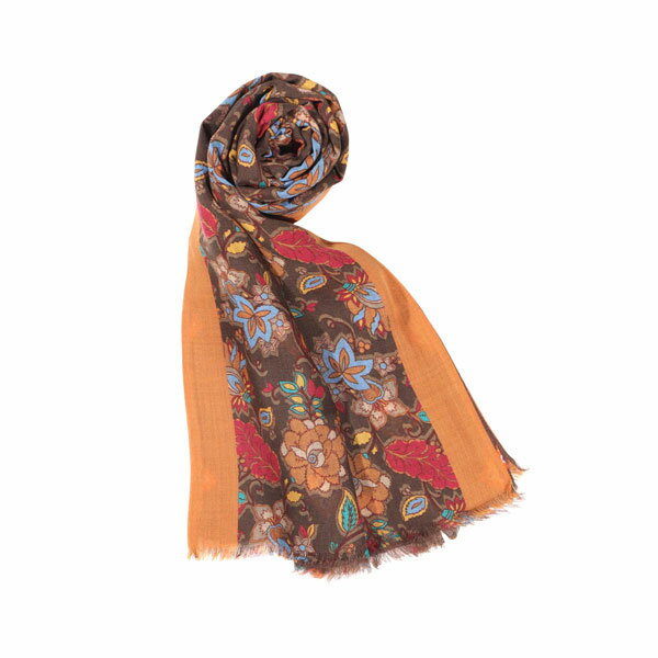 ROSI COLLECTION ロージコレクション ストール Tarvisio メンズ 秋冬 花柄 モダール カシミヤ混 イタリア製 並行輸入品 ラッピング無料 送料無料 28848
