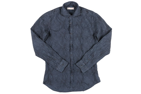 POGGIANTI 1958 ポジャンティ 1958 長袖シャツ PISA メンズ コットン 刺繍 カジュアルシャツ イタリア製 並行輸入品 ラッピング無料 送料無料 23212