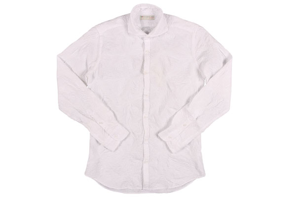 POGGIANTI 1958 ポジャンティ 1958 長袖シャツ PISA メンズ コットン 刺繍 カジュアルシャツ イタリア製 並行輸入品 ラッピング無料 送料無料 23212