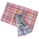 【お買い物マラソン】 ETRO エトロ ストール SCIARPA メンズ チェック カシミヤ シルク混 イタリア製 並行輸入品 ラッピング無料 送料無料 27282