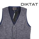 【Winter Sale 1/30まで】 DIKTAT ディクタット ジレ D97058/2 メンズ 秋冬 ネイビー 紺 ウール ベスト 並行輸入品 ラッピング無料 送料無料 14583 uts2420