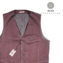 ROSI COLLECTION ロージコレクション ジレ GATSBY メンズ 秋冬 レッド 赤 水玉 レーヨン ベスト イタリア製 並行輸入品 ラッピング無料 送料無料 21070(4)