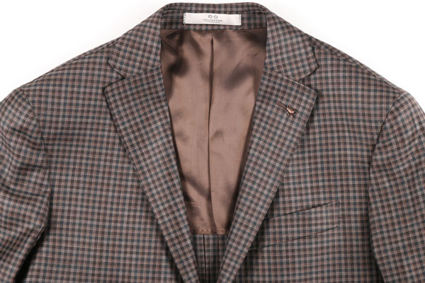 【お買い物マラソン】 CC COLLECTION シーシーコレクション ジャケット 8986268-031 メンズ 春夏 ブラウン 茶 チェック ウール ヴァージンウール100％ アウター トップス イタリア製 並行輸入品 ラッピング無料 送料無料 21699