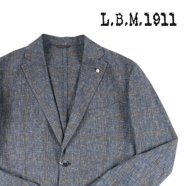 【54】 L.B.M.1911 エルビーエム ジャケット 958592 メンズ 春夏 リネン混 ネイビー 紺 並行輸入品 メンズファッション 男性用 ビジネス アウター トップス 大きいサイズ 日本未入荷 ラッピング無料 送料無料