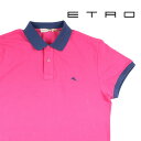 ETRO エトロ 半袖ポロシャツ 1Y040 9583 メンズ 春夏 ピンク コットン トップス イタリア製 並行輸入品 ラッピング無料 送料無料 22097