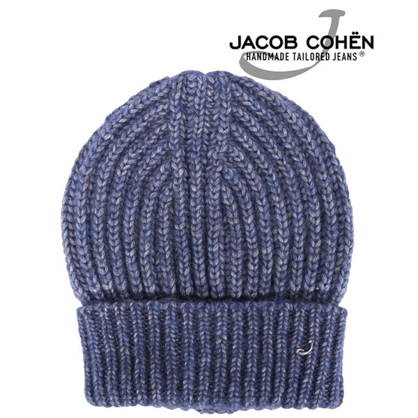 送料無料JACOB COHEN(ヤコブコーエン) ニット帽 JH031 ブルー 【W21576】
