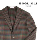 ボリオリ 【48】 BOGLIOLI ボリオリ ジャケット N2902E Lサイズ相当 メンズ 秋冬 ブラウン 茶 チェック ヴァージンウール カシミヤ混 アウター トップス イタリア製 並行輸入品 ラッピング無料 送料無料 W21818 uts2420