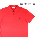 エトロ ポロシャツ メンズ ETRO エトロ 半袖ポロシャツ 1Y140-600 メンズ レッド 赤 コットン トップス イタリア製 並行輸入品 ラッピング無料 送料無料 23063rd uts2410