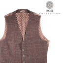 【Fashion THE SALE連動セール】 ROSI COLLECTION ロージコレクション ジレ BENNY dis.11 メンズ 秋冬 ブラウン 茶 ウール ベスト イタリア製 並行輸入品 ラッピング無料 送料無料 23323