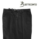 B SETTECENTO ビーセッテチェント パンツ 8029 メンズ ブラック 黒 コットン ズボン イタリア製 並行輸入品 ラッピング無料 送料無料 23733bk uts2410