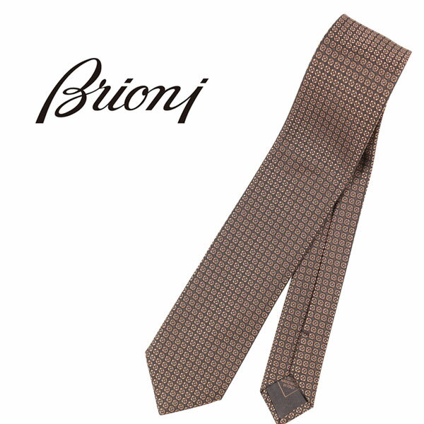 brioni ブリオーニ ネクタイ STANDARD TIE 8X 150 メンズ ブラウン 茶 シルク シルク100% イタリア製 並行輸入品 ラッピング無料 送料無料 A25733