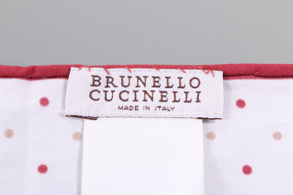 【楽天スーパーSALE】 BRUNELLO CUCINELLI ブルネロクチネリ ポケットチーフ ML8490091 メンズ ホワイト 白 コットン イタリア製 並行輸入品 ラッピング無料 送料無料 A25506