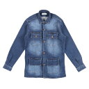【お買い物マラソン連動セール】 POGGIANTI 1958 ポジャンティ 1958 デニムシャツ MONTISI メンズ コットン デニム イタリア製 並行輸入品 ラッピング無料 送料無料 26807 uts2410